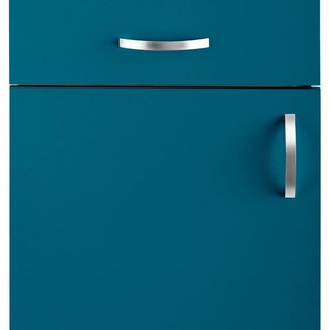 Unterschrank WIHO KÜCHEN Flexi Schränke Gr. B/H/T: 50 cm x 82 cm x 57 cm, blau (ozeanblau) Unterschränke Breite 50 cm