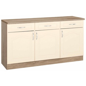 wiho Küchen Unterschrank Linz 150 cm breit, in Landhaus-Optik