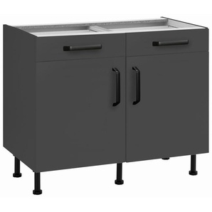 wiho Küchen Unterschrank Simi Soft-Close-Funktion in Schubkästen und Auszügen, verstellbare Füße