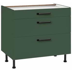 wiho Küchen Unterschrank Simi Soft-Close-Funktion in Schubkästen und Auszügen, verstellbare Füße
