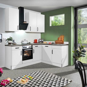 wiho Küchen Winkelküche Simi, mit verstellbaren Füßen, wahlweise mit E-Geräten, Soft-Close-Funktion, Stellbreite 225/175 cm