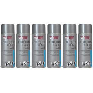 WIKO Etikettenlöser-Spray, 400 ml, 6 Stück