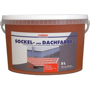 Wilckens 5l Sockel u. Dachfarbe Ziegelrot Sockelfarbe Außenfarbe Farbe Lack