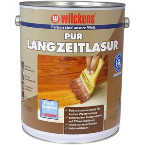 WILCKENS FARBEN Lasur PUR-Langzeitlasur Farben Gr. 5 l, braun (palisander) Farben Lacke