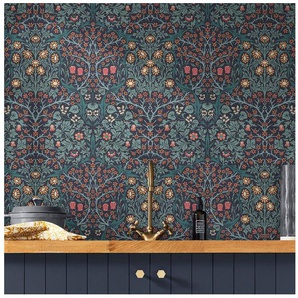 WILLIAM MORRIS AT HOME Vliestapete Blackthorn, glatt, Retro, (1 St), 10mx52cm (ca. 5m2)