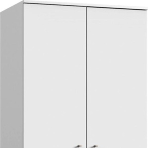 Drehtürenschrank WIMEX Rocky Schränke Gr. B/H/T: 83 cm x 202 cm x 55 cm, 2 St., weiß (weiß, light grey) Baby Kinderkleiderschrank Kleiderschrank Kinderschränke Schränke mit Soft-Close