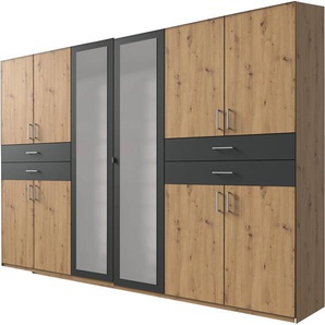 Wimex Kleiderschrank Taiga Kleiderschrank mit Spiegel s Choice Topseller mit Schubladen auf bequemer Höhe, Garderobe Schlafzimmerschrank