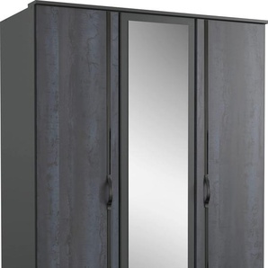 Kleiderschrank WIMEX Duo Schränke Gr. B/H/T: 135 cm x 198 cm x 58 cm, 3 St., grau (graphitfarben, digi, steel, optik) Kleiderschränke