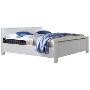 Kompaktbett 180 x 200cm Spanplatte, foliert Weiß/Alpinweiß