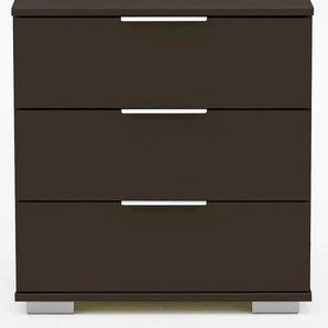 Nachtkommode WIMEX Easy Sideboards Gr. B/H/T: 52 cm x 58 cm x 38 cm, 3, grau (graphit) Nachtkonsolen und Nachtkommoden