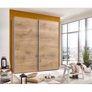 Wimex Schwebetürenschrank Easy Plus II Plankeneiche Dekor 135x210x65 cm (BxHxT) Spanplatte Modern