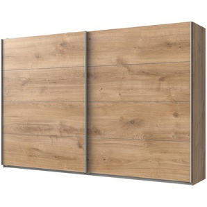 Wimex Schwebetürenschrank Easy Plus II Plankeneiche Dekor 225x210x65 cm (BxHxT) Spanplatte Modern