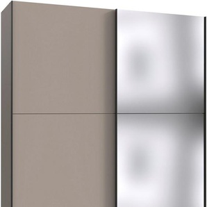 Wimex Kleiderschrank Mugano, B/T/H 135 oder 180/65/198cm, Made in Germany (wähle Deine Ausstattung: Basic oder Premium) 2 Schwebetüren mit oder ohne Spiegel, Metallgriffe