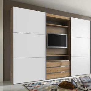 Wimex Schwebetürenschrank »Magic by fresh to go«, tolles EXTRA: mit drehbarem TV-Element, mittig mit Schubladen