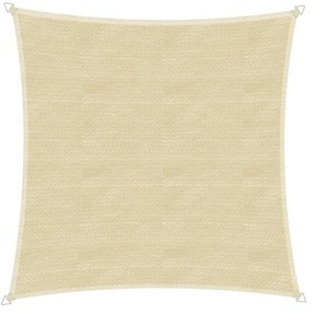 Windhager - Sonnensegel Capri 4x4m champagne Sonnenschutz UV-Schutz 50+ Sonnendach