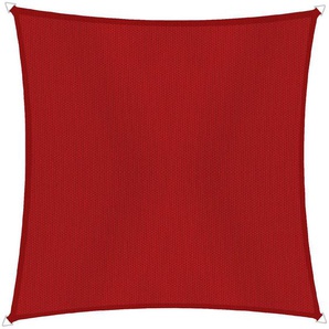 Windhager Sonnensegel Capri Quadrat, 4x4m, rot