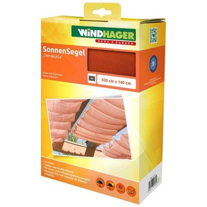 Windhager Sonnensegel, für Seilspannmarkise, inklusive Laufhaken, 4,2x1,4 m