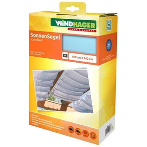 Windhager Sonnensegel, für Seilspannmarkise, inklusive Laufhaken, 4,2x1,4 m