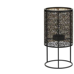 Windlicht auf Metallständer - schwarz - Eisen - 40 cm - 20.5 | Möbel Kraft