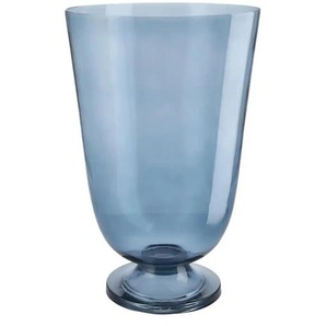 Windlicht - blau - Glas - 45,8 cm - 29.7 | Möbel Kraft