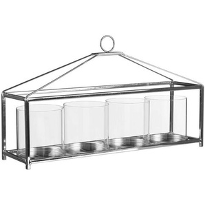 Windlicht Eager aus Eisen und Glas