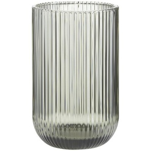 Windlicht - grau - Glas - 14 cm - [8.0] | Möbel Kraft