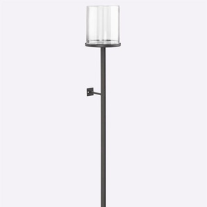 Windlicht HEINE HOME Kerzenhalter Gr. B/H/T: 21,5 cm x 160,5 cm x 24,5 cm, braun (schwarzbraun) Kerzenhalter