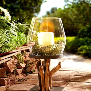 Windlicht HEINE HOME Kerzenhalter Gr. H. 48 cm, Höhe 48 cm, braun (braun, natur) Kerzenhalter Windlicht Geschenkartikel