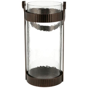 Windlicht - kupfer - Metall, Glas , Glas , Metall - 27,2 cm - [14.3] | Möbel Kraft