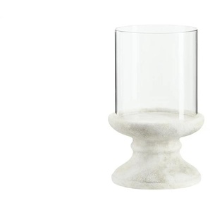 Windlicht mit Glasaufsatz - grau - Zement,Glas - 25,5 cm - 16.0 | Möbel Kraft