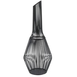 Windlicht - schwarz - Eisen - 59,5 cm - 24.0 | Möbel Kraft