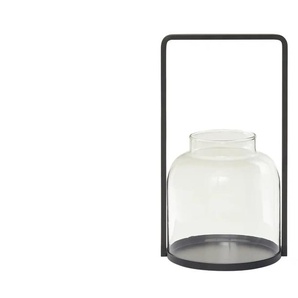 Windlicht - schwarz - Eisen, Glas - 19 cm - 35 cm - 18 cm | Möbel Kraft