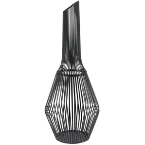 Windlicht   ¦ schwarz ¦ Eisen ¦ Maße (cm): H: 59,5  Ø: 24