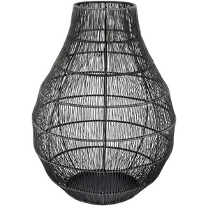 Windlicht - schwarz - Eisen, Zink - 32,5 cm - [24.0] | Möbel Kraft
