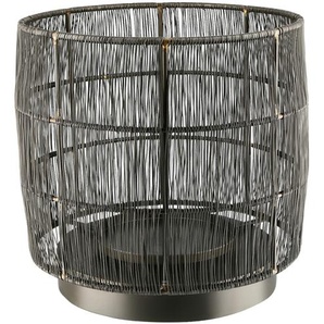 Windlicht - schwarz - Metall - 20 cm - [20.0] | Möbel Kraft