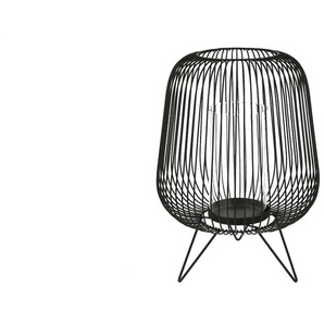 Windlicht - schwarz - Metall,Glas - 34 cm - 25.0 | Möbel Kraft