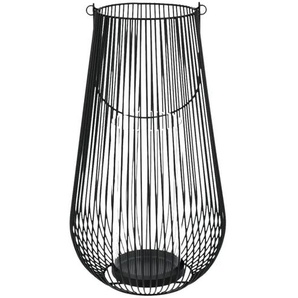 Windlicht - schwarz - Metall,Glas - 36 cm - 20.5 | Möbel Kraft