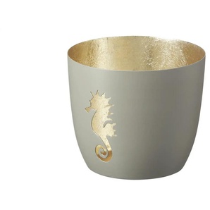 Windlicht Seepferdchen - gold - Metall - 8,5 cm - [10.0] | Möbel Kraft
