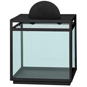 Windlicht Turris metall glas grün / H 30,5 cm - AYTM - Grün