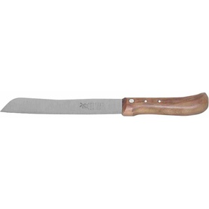Brotmesser WINDMÜHLENMESSER Kochmesser Gr. Klingenlänge 18,2 cm, braun (holzfarben) Brotmesser glatte Schneide, Kirschholzgriff