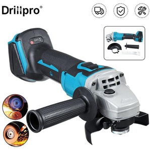 Drillpro - Winkelschleifer Akku-Winkelschleifer Professioneller Schleifer 3 Geschwindigkeiten 125 mm 18 v 800 w Li-Ion-Maschine nur (kompatibel mit