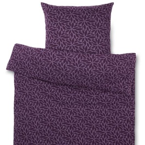 Winterjersey-Bettwäsche, lila, Normalgröße