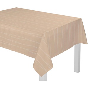 Tischdecke WIRTH LANGWASSER Tischdecken Gr. B/L: 130 cm x 220 cm, eckig, grau (taupe) Tischdecken