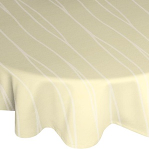 Tischdecke WIRTH LANGWASSER Tischdecken Gr. B/L: 130 cm x 190 cm, oval, beige Tischdecken