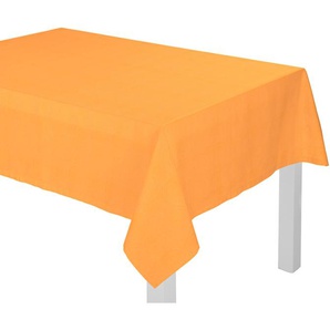 Tischdecke WIRTH Neufahrn Tischdecken Gr. B/L: 130 cm x 220 cm, eckig, orange (apricot) Tischdecken