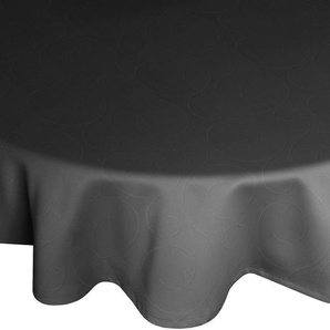 Tischdecke WIRTH Neufahrn Tischdecken Gr. B/L: 130 cm x 190 cm, oval, schwarz Tischdecken