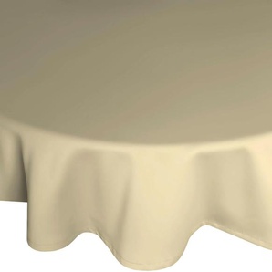 Tischdecke WIRTH NEWBURY Tischdecken Gr. B/L: 130 cm x 190 cm, oval, grau (taupe) Tischdecken