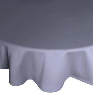 Tischdecke WIRTH NEWBURY Tischdecken Gr. B/L: 130 cm x 190 cm, oval, blau (mittelblau) Tischdecken