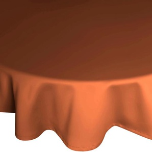 Tischdecke WIRTH NEWBURY Tischdecken Gr. B/L: 130 cm x 190 cm, oval, orange (terrakotta) Tischdecken