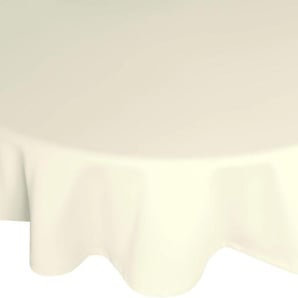 Tischdecke WIRTH Peschiera Tischdecken Gr. B/L: 130 cm x 190 cm, oval, weiß Tischdecken
